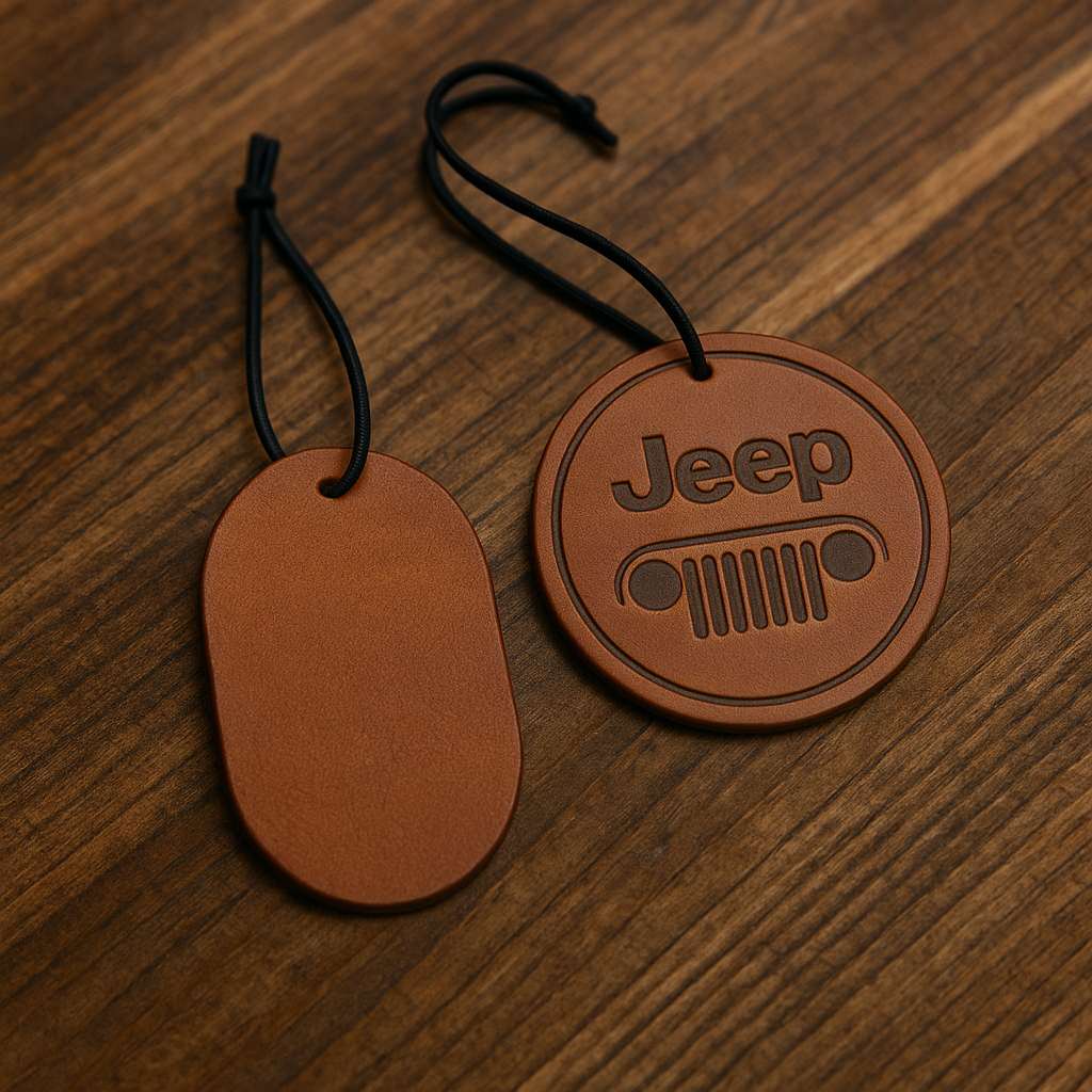 Leather Car Freshener – Scented, Handcrafted Truck & Car Charm